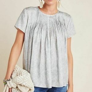 Dolan snakeskin gray short sleeve top medium